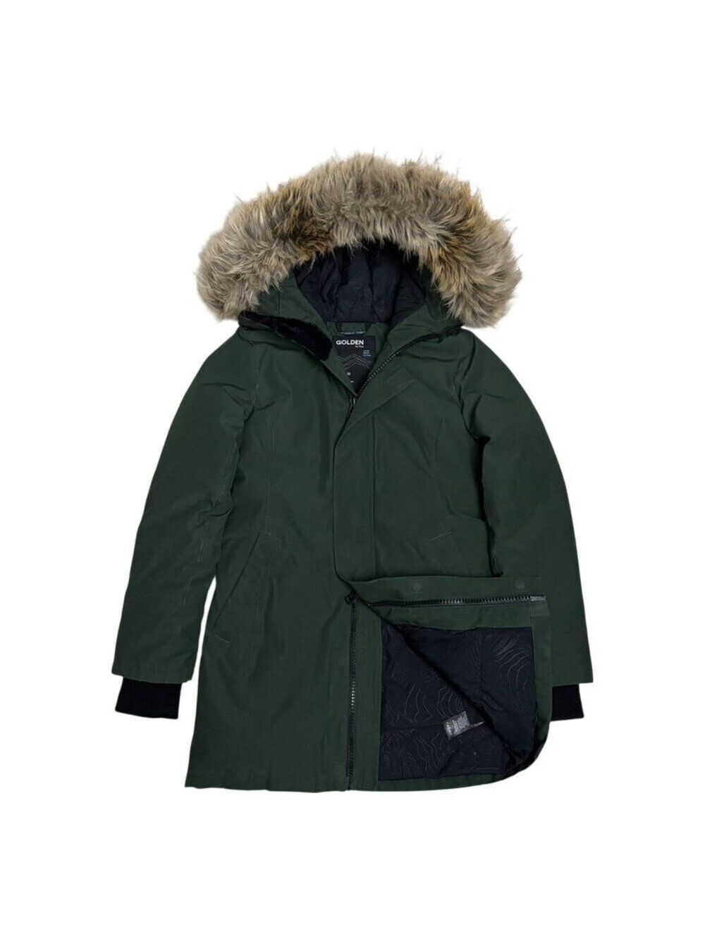 ARITZIA TNA GOLDEN Haven Parka Coat Faux Fur GOOSE DOWN FILL Winter Puffer XS
